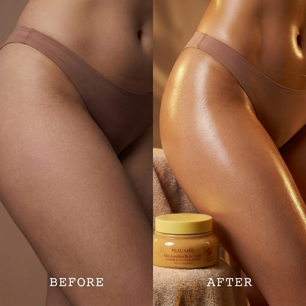 PEAUAMIE Honey Almond Body Scrub
