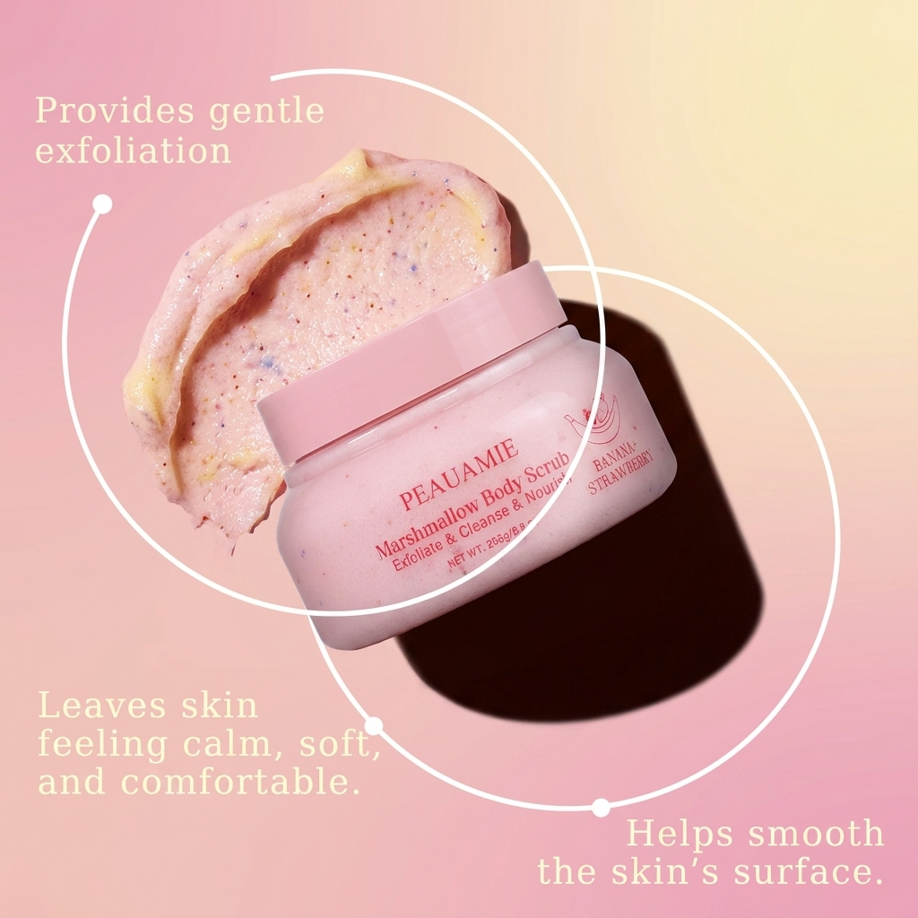 PEAUAMIE Banana Strawberry Body Scrub