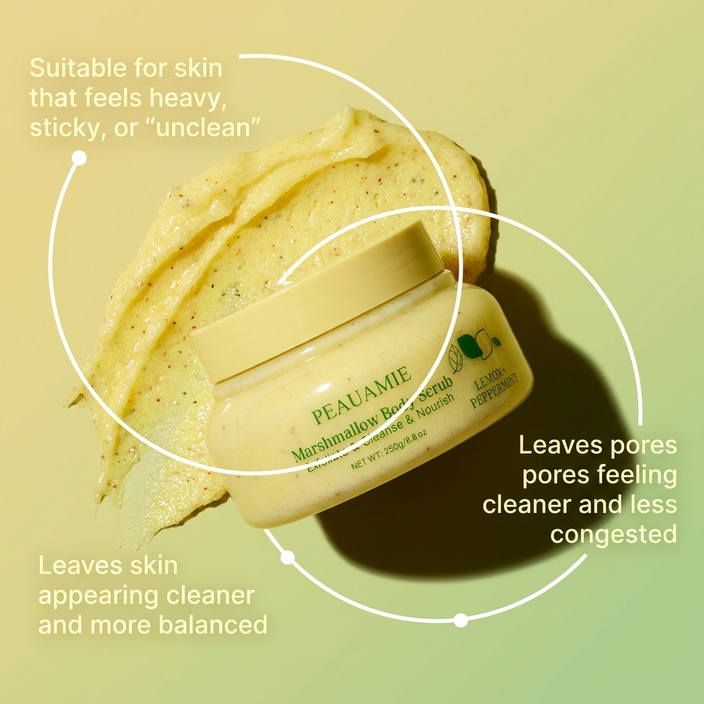 PEAUAMIE Lemon Mint Body Scrub