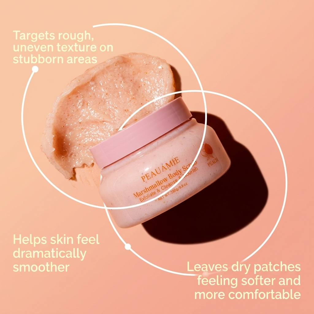 PEAUAMIE Peach Body Scrub
