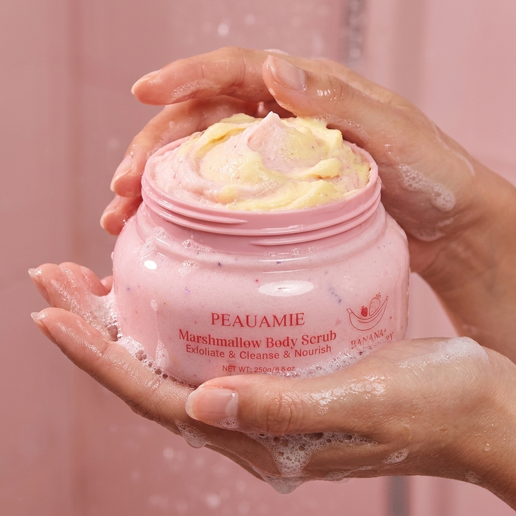 PEAUAMIE Banana Strawberry Body Scrub
