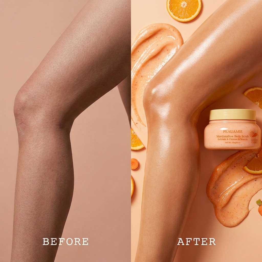 PEAUAMIE Sweet Orange Carrot Body Scrub
